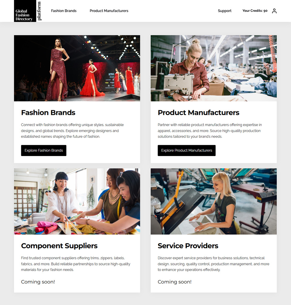 platform welcome page tall